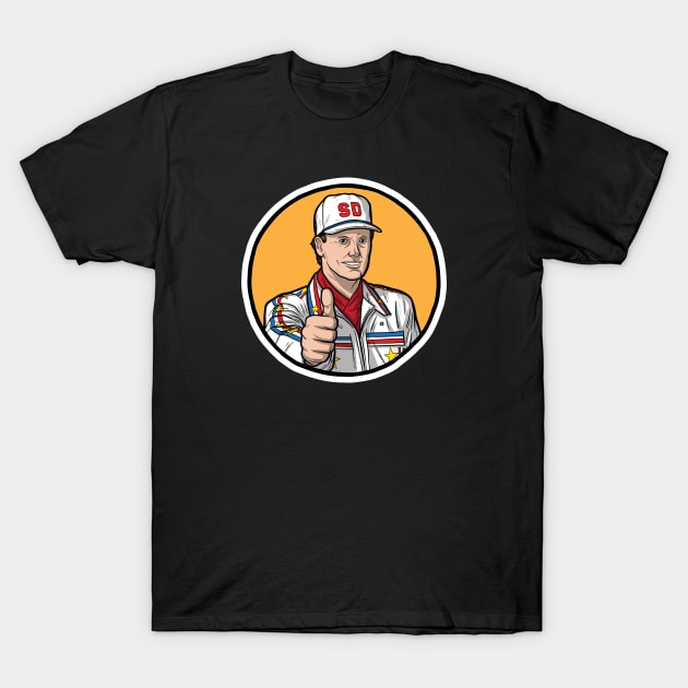 Thumbs Up Super Dave T-Shirt by Baddest Shirt Co.